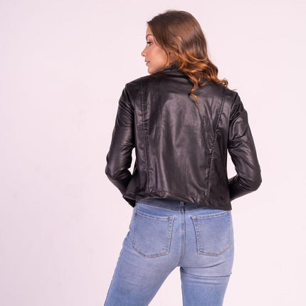Chaqueta Cuerina Negra