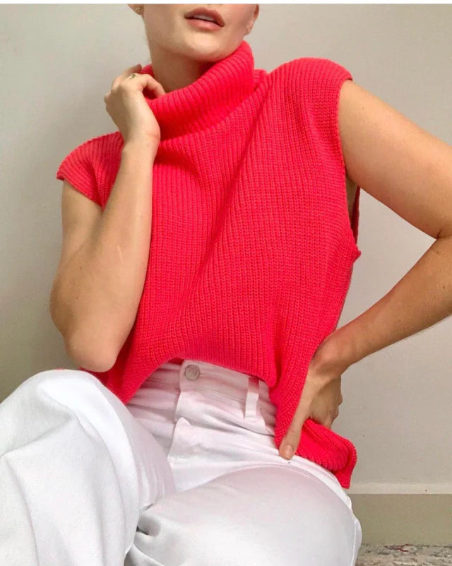 Chaleco Básico cuello tortuga