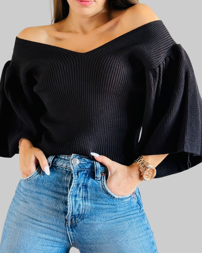 Blusa tejida bolero