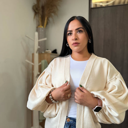 Cárdigan Manga Globo