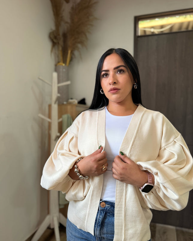 Cárdigan Manga Globo
