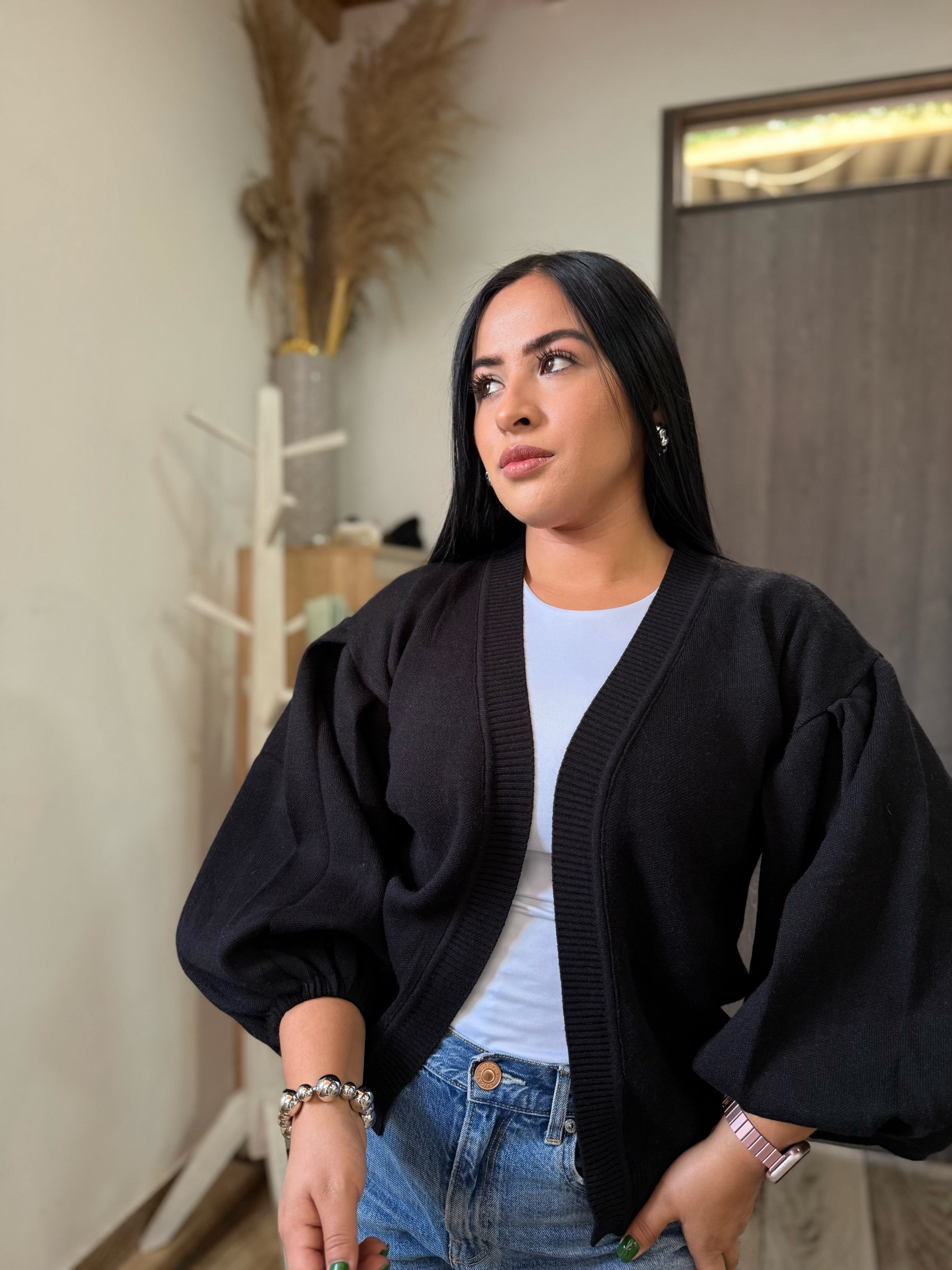 Cárdigan Manga Globo