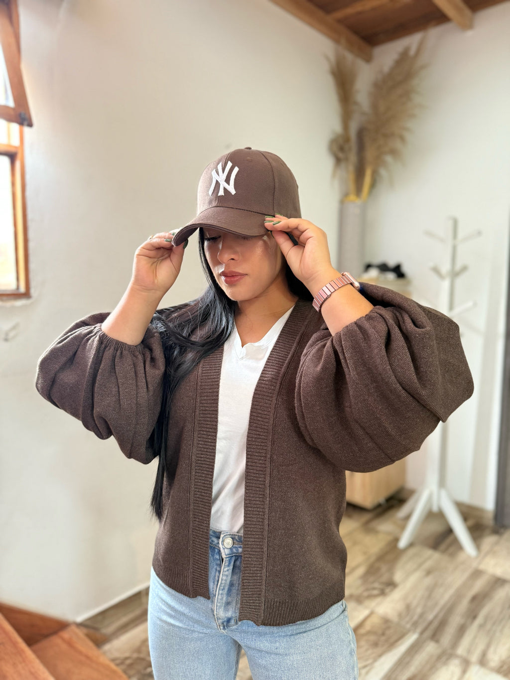 Cárdigan Manga Globo